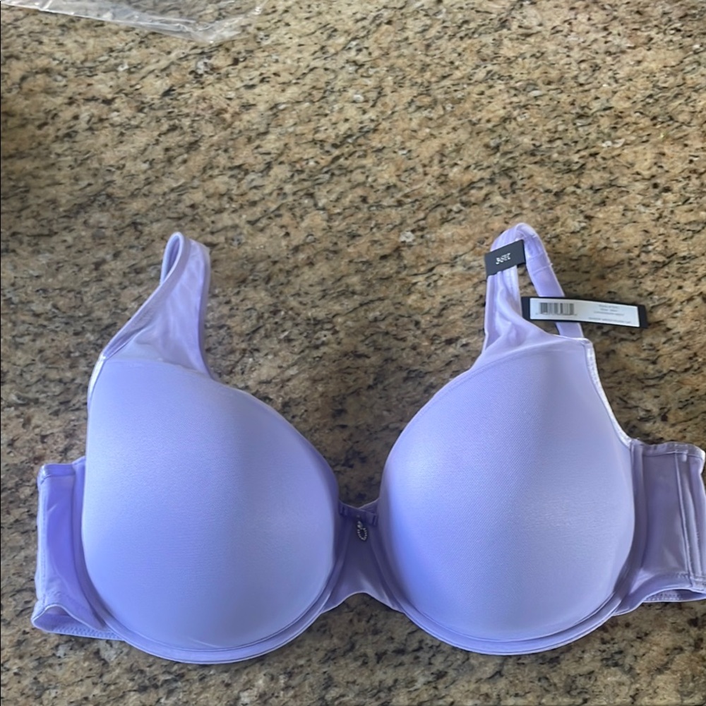 Curvy Couture NWT 
 Seamless Sheer Mesh Plunge T-Shirt Bra